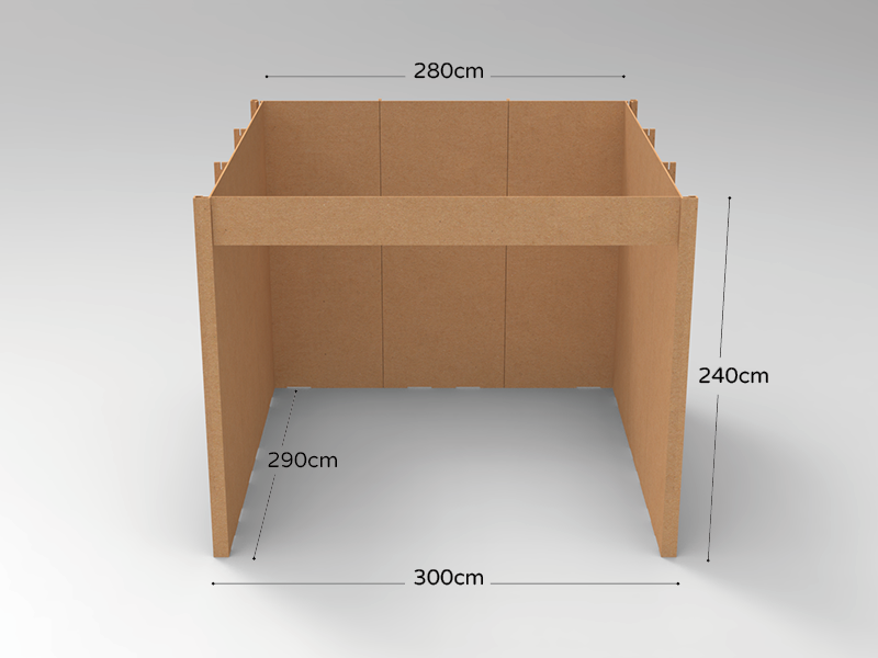 標攤-全紙結構背板
