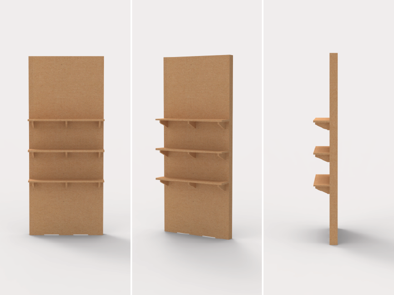 標攤-全紙結構背板