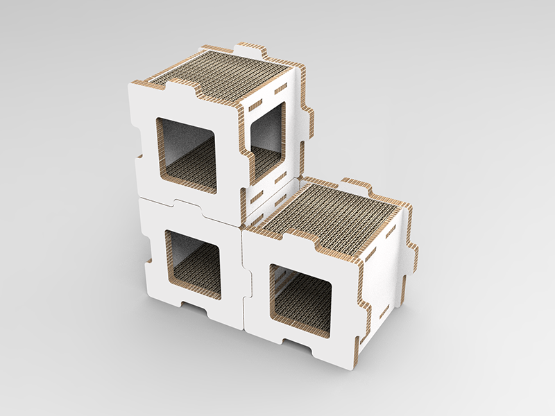 魔拼貓屋三代-方形